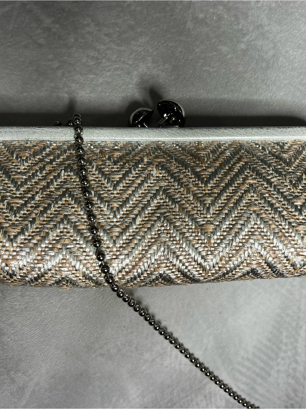 Vintage 1941 COACH Amanda Darcy Kisslock Chain Clutch m